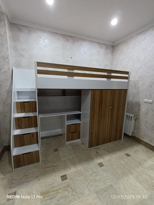 تختخواب دو طبقه تک نفره کایان