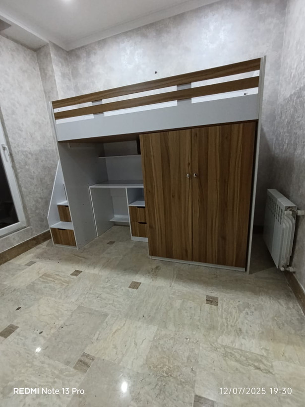 تختخواب دو طبقه تک نفره کایان