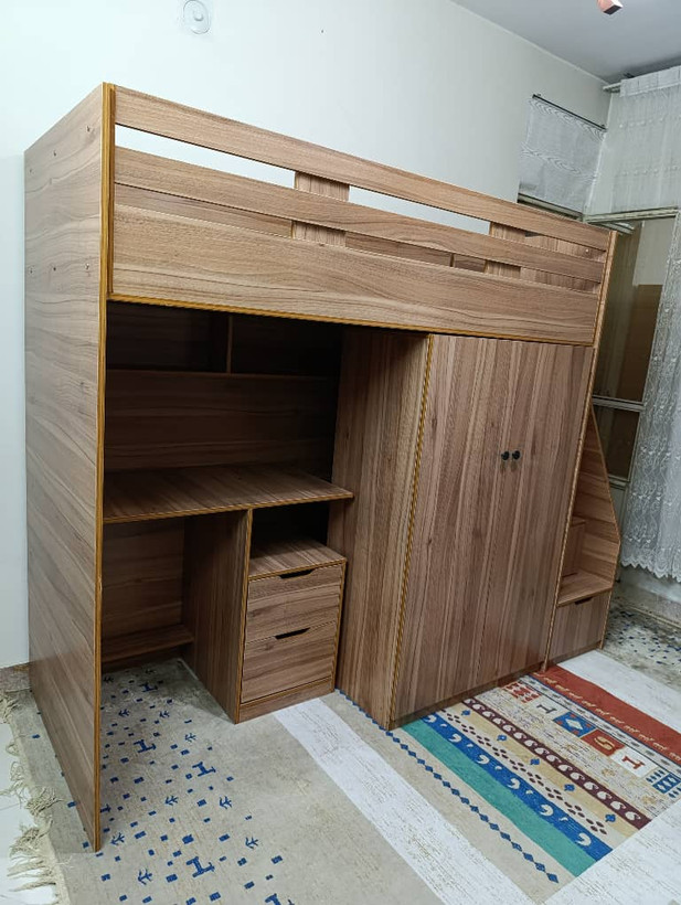 تختخواب دو طبقه تک نفره کایان
