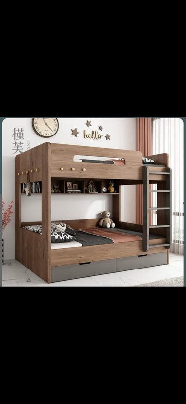 تخت خواب ۲ طبقه کمجا و کاربردی ال کاجو
