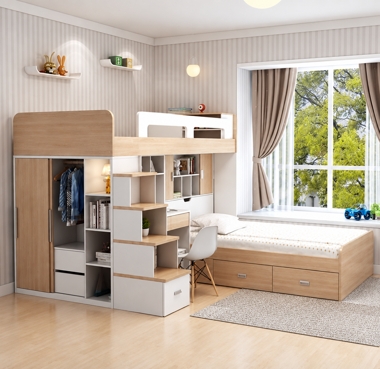 تختخواب دوطبقه کاربردی کمجا کارن